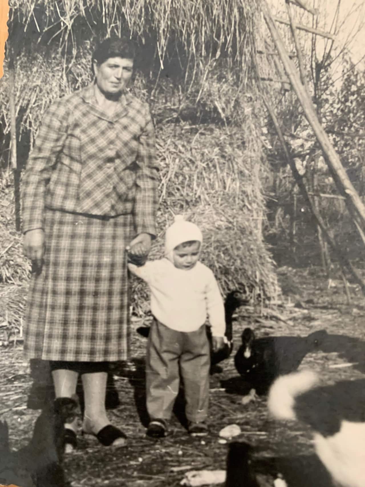 Stefano and his mother, on the farm he grew up on in Treviso, Italy.
