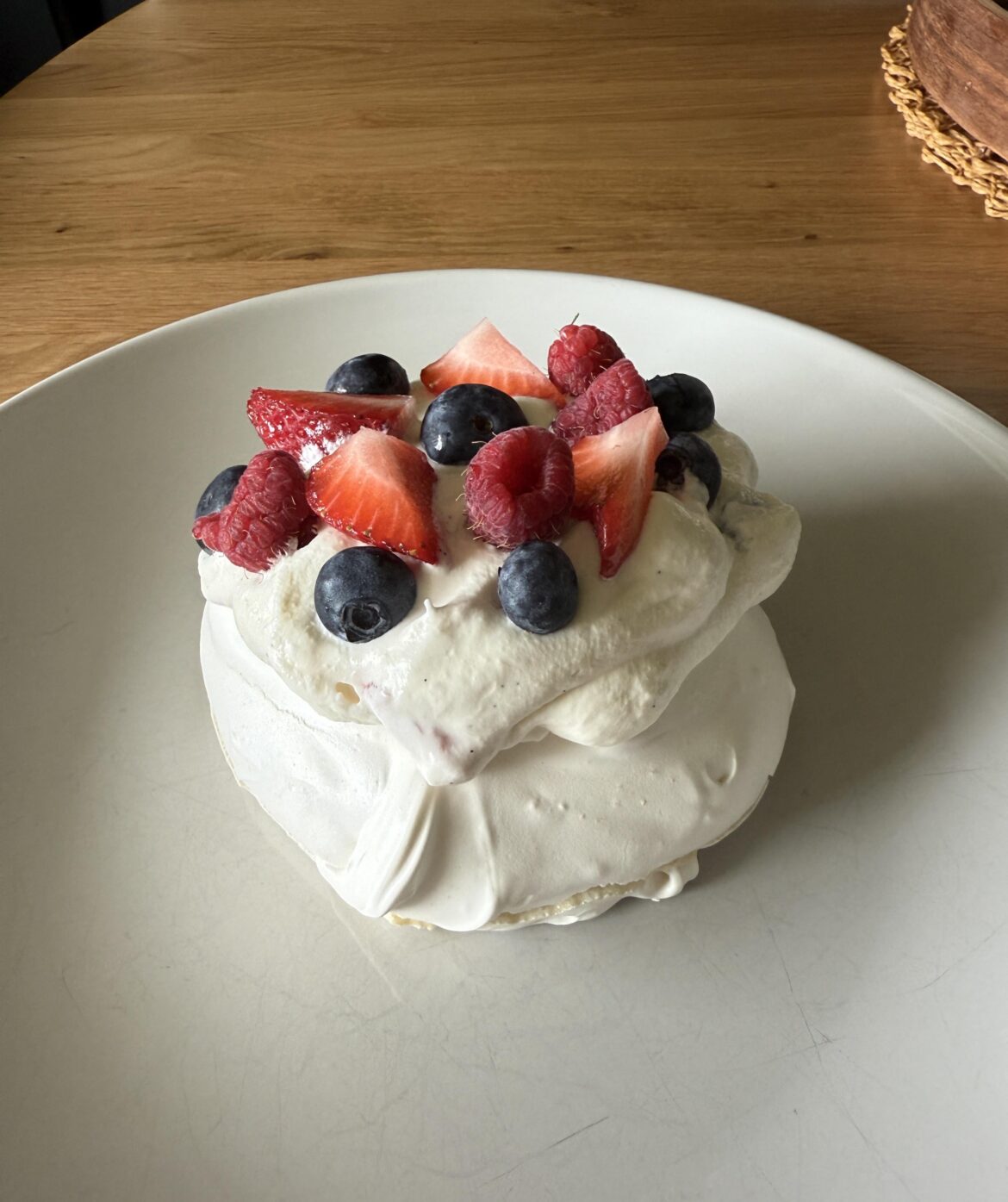 Mini pavlovas I made for Memorial Day