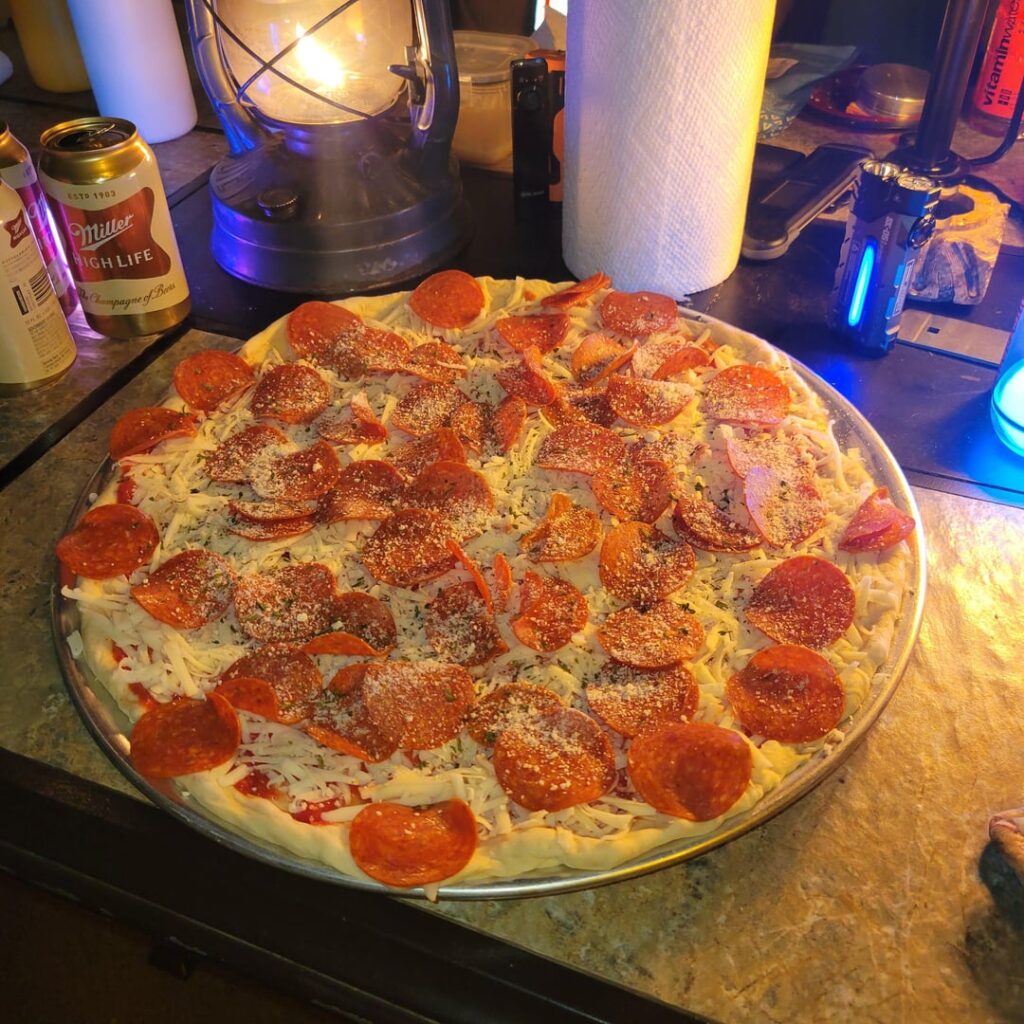 First pellet pizza First pellet pizza