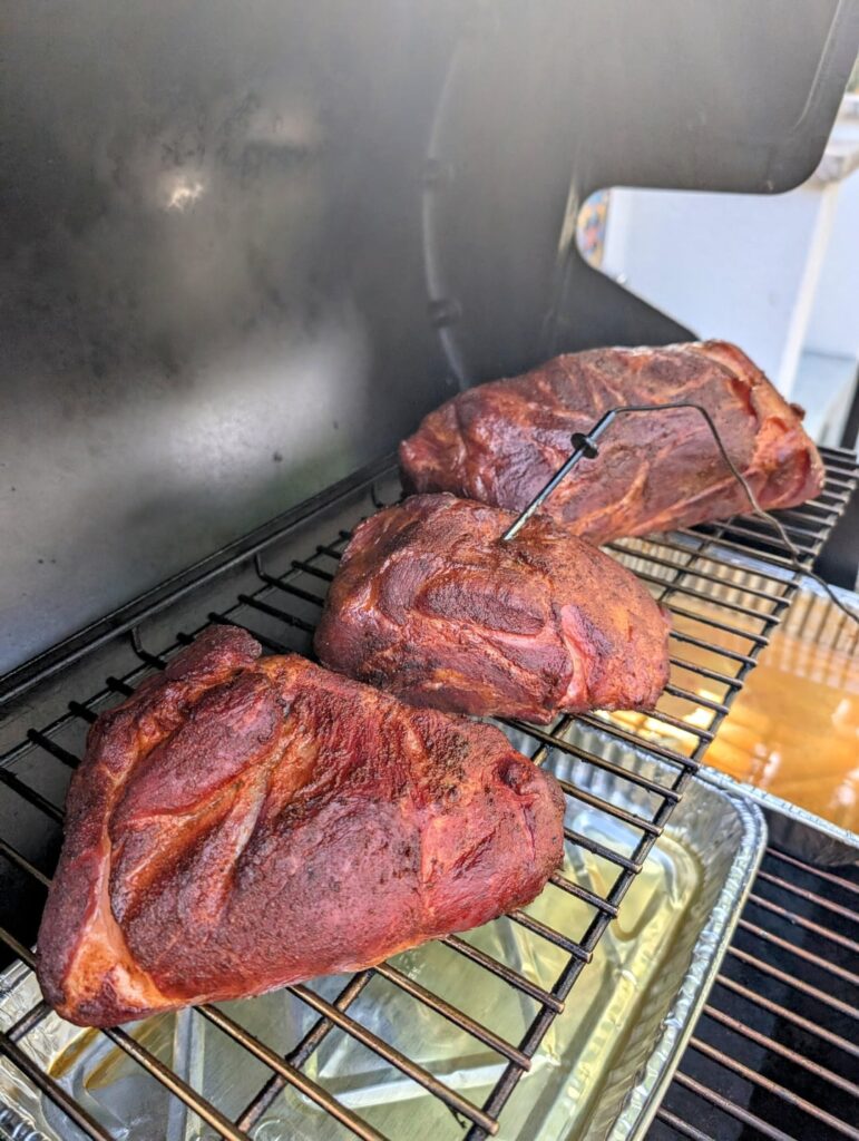 First Pork Shoulder on Searwood First Pork Shoulder on Searwood