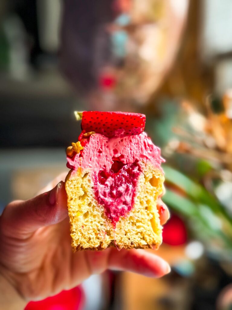 Lemon strawberry, orange chocolate cupcakes