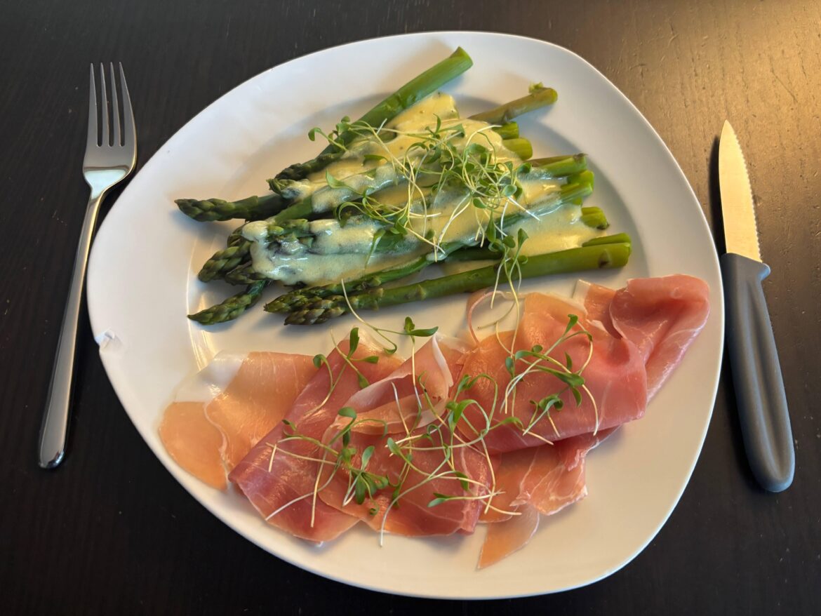 50/50 Asparagus/Serrano