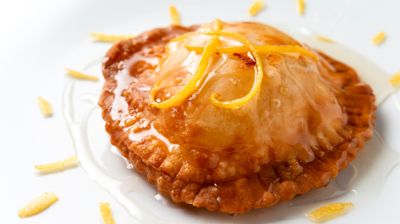 seada with citrus zest and honey