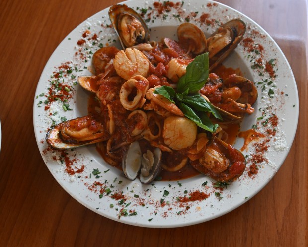 Seafood Combo, seen Wednesday, June 25, 2025, is one of...