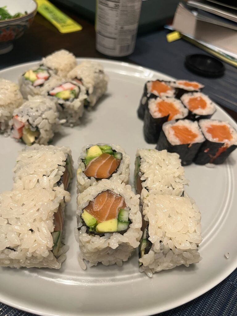 Day 3 of practicing rolled sushi.
