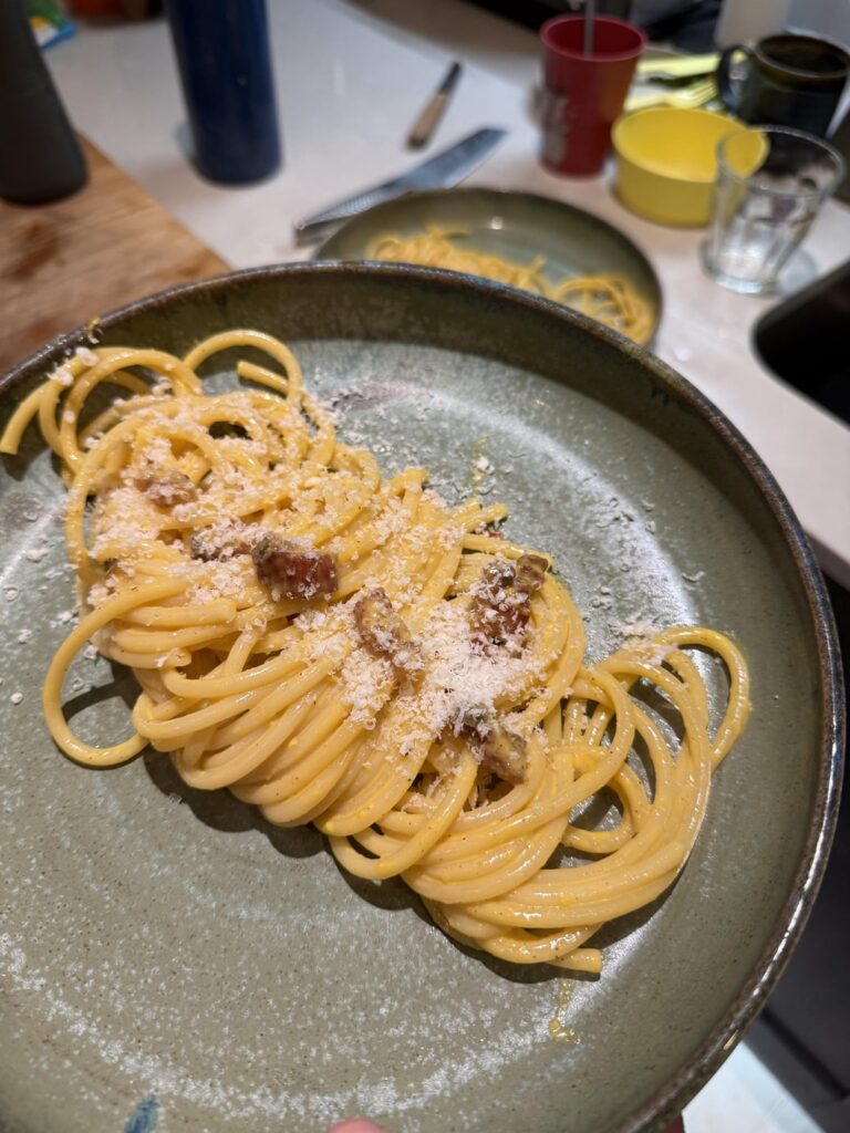 It’s carbonara, i guess
