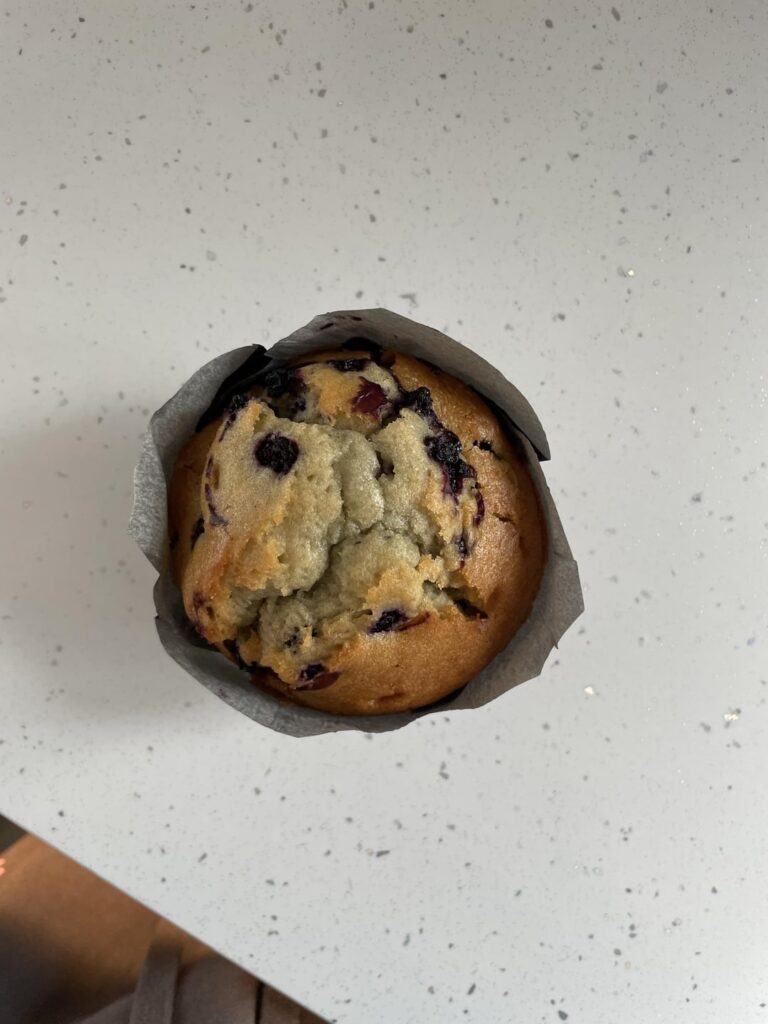 how many calories in this blueberry muffin? 🫐