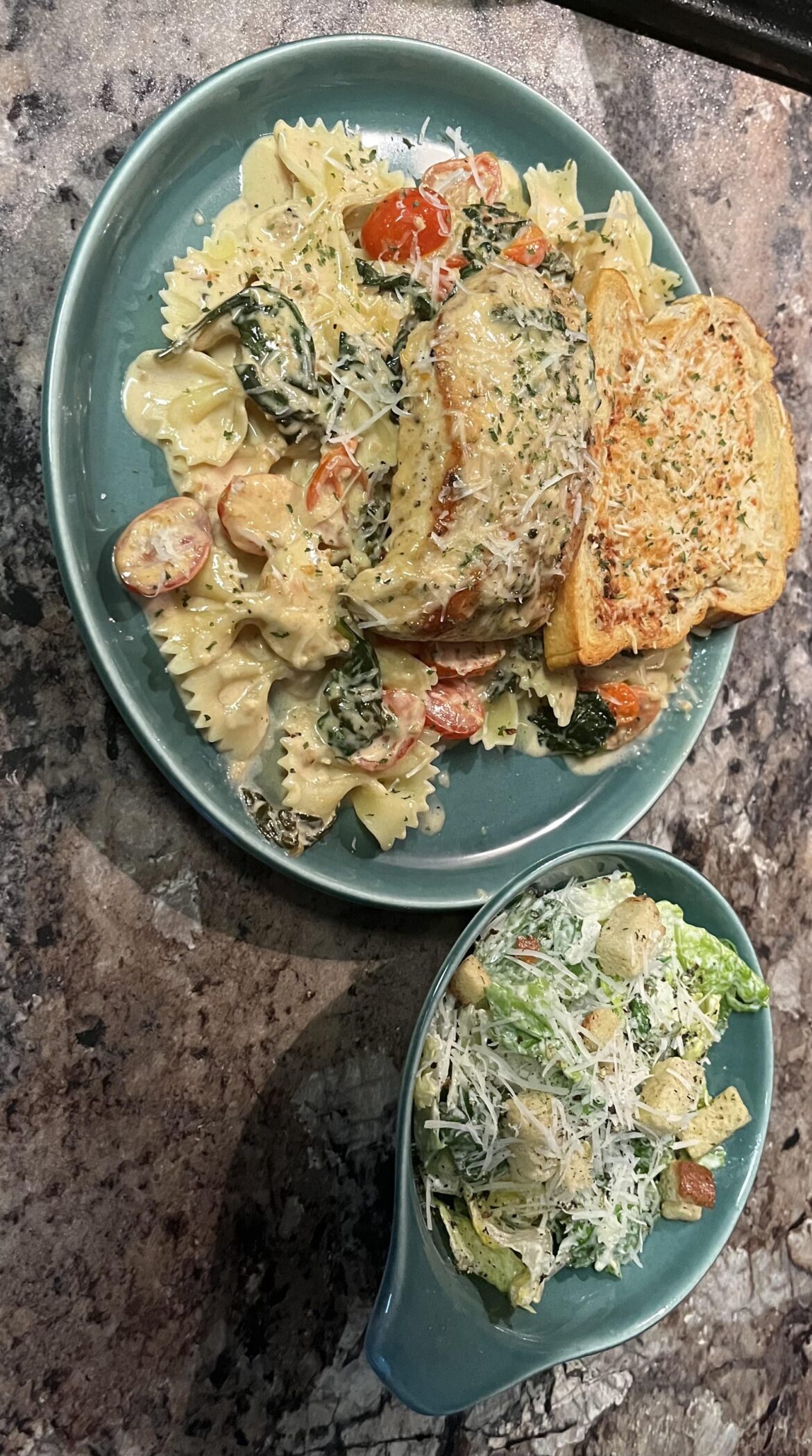 Tuscan chicken pasta.