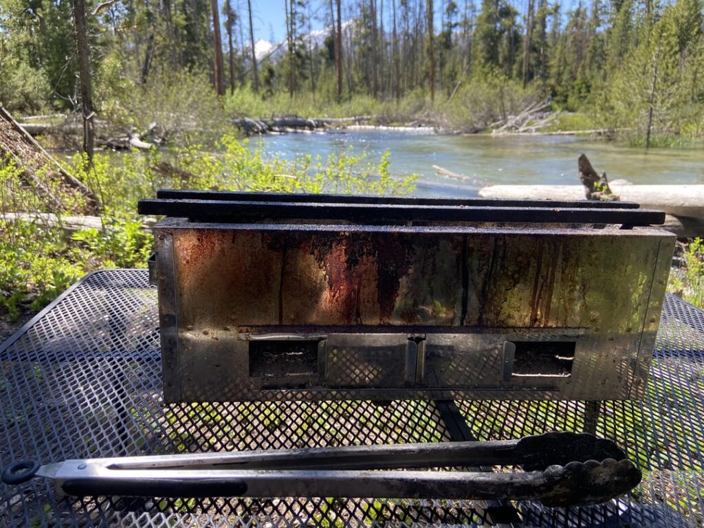 Yakitori Meal while camping