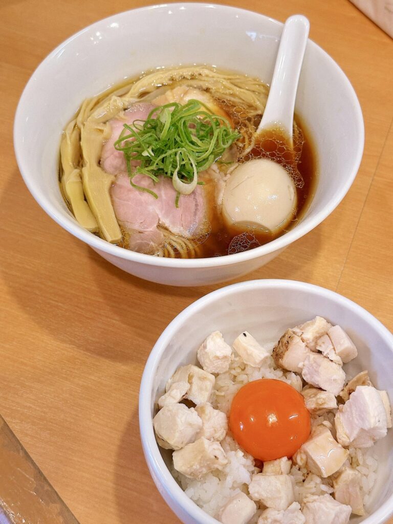 Shoyu ramen, Tsukemen, and Oyakodon (Hayashida Ikebukuro)