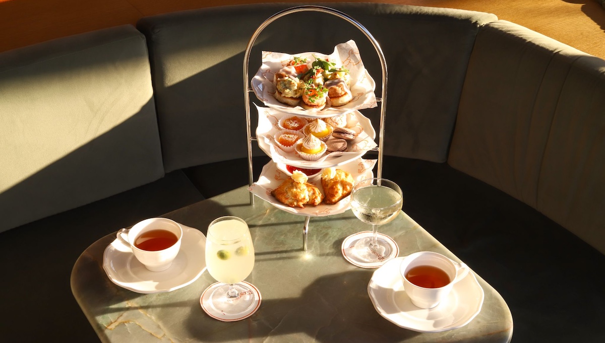 Holiday Tea tower at Bar Blondeau
