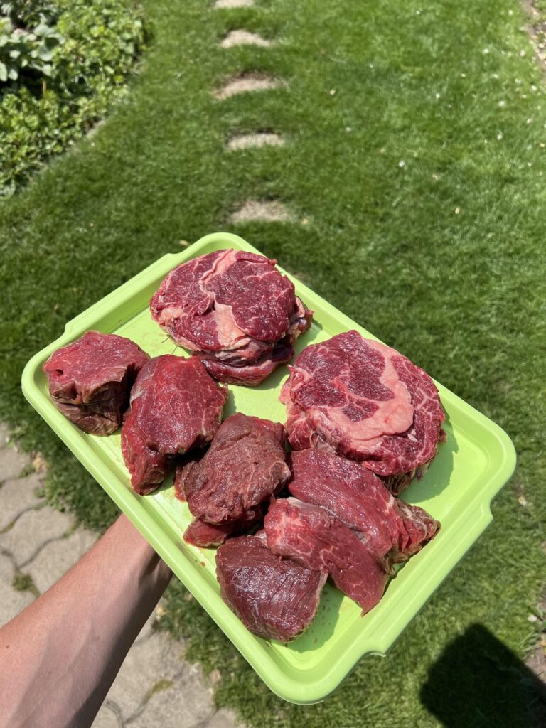 Father’s day grilled filets and ribeyes, for 12.