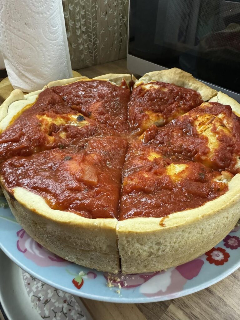 Vegan deep dish