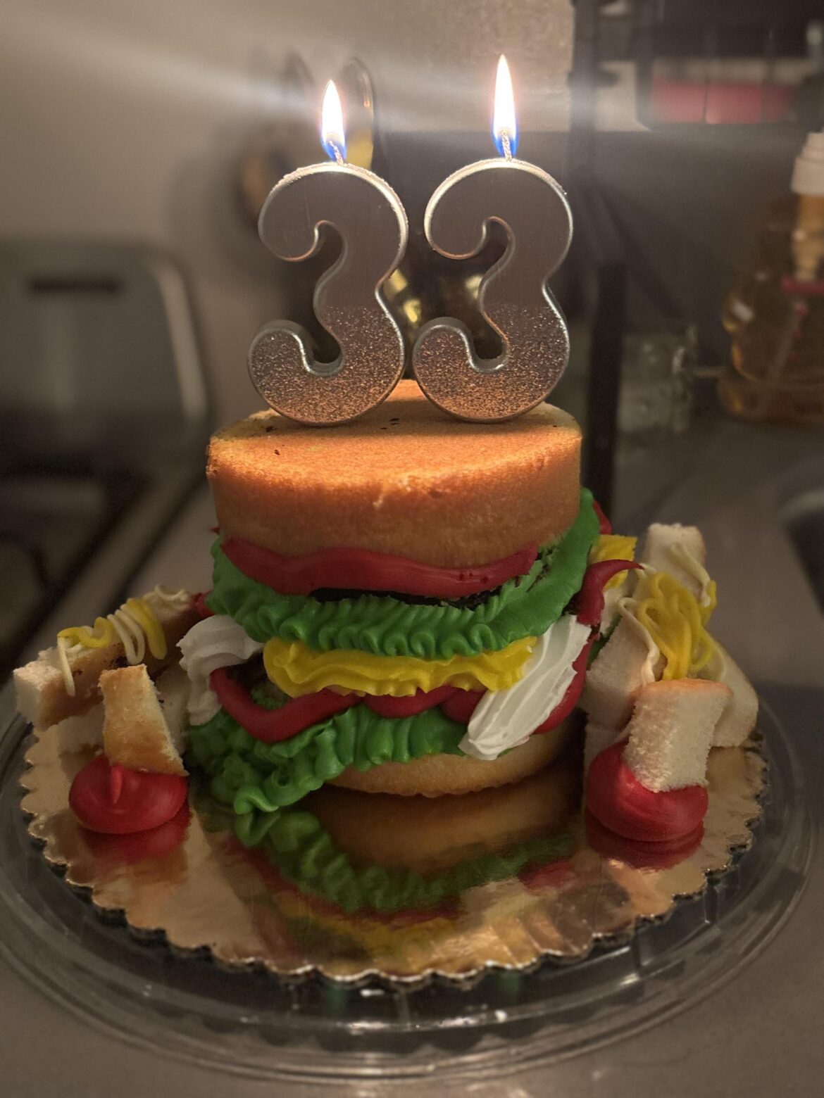 Today is my birthday! I’m a baker but I don’t a lot of sweet things so this is the cake I was given and I love it and thought yall would appreciate it too 😂