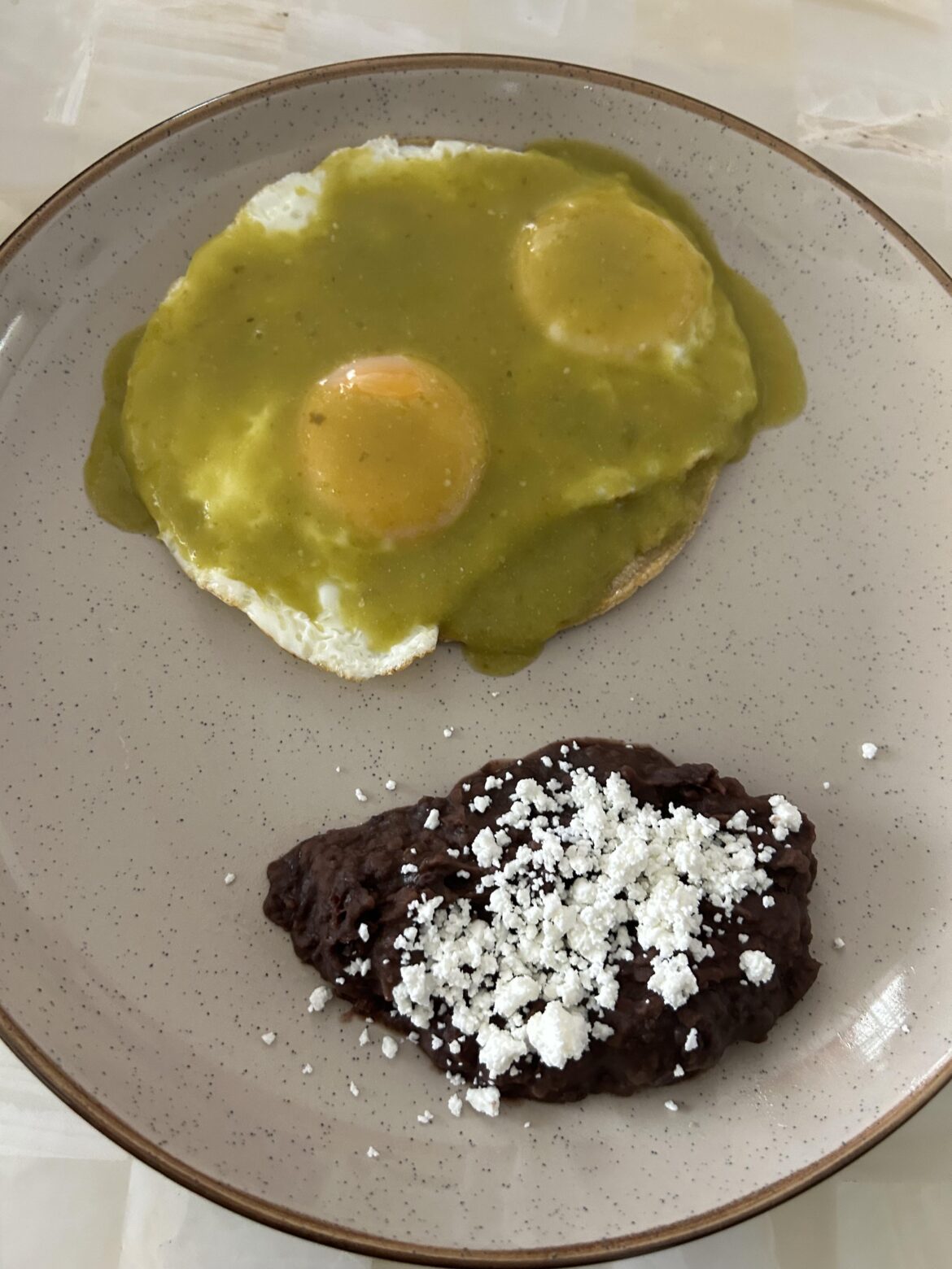 Huevos rancheros for breakfast
