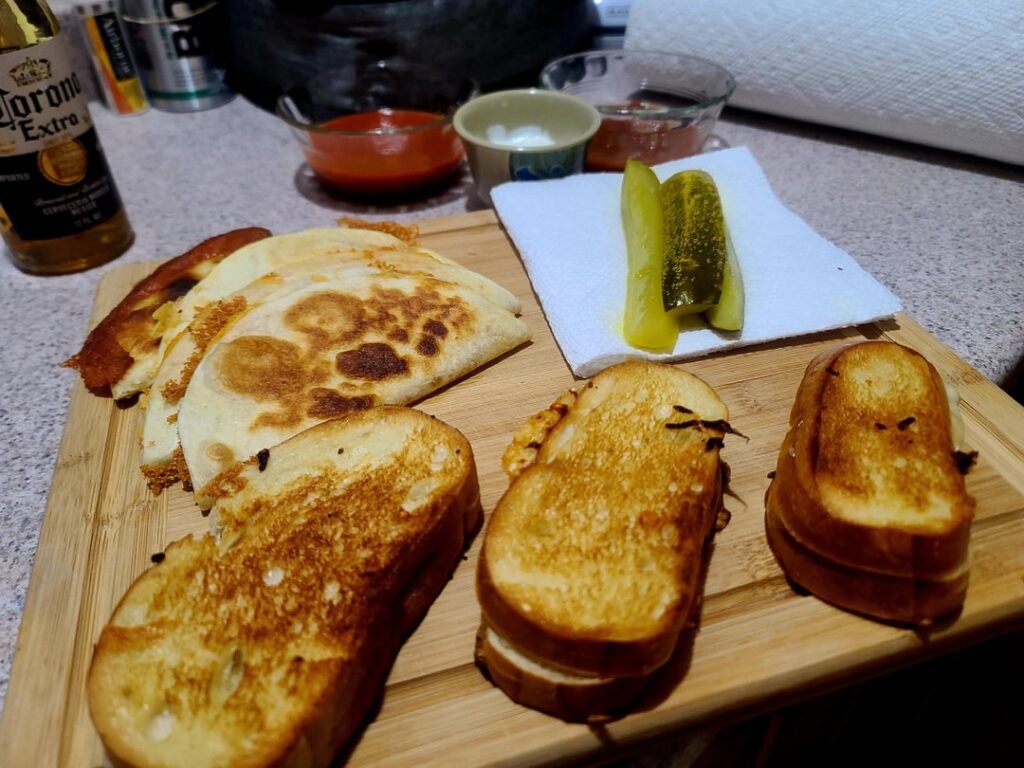 Grilled Cheese and some Cheese Quesadillas