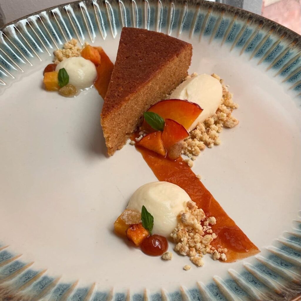 Milk + Peach + Ginger + Basil