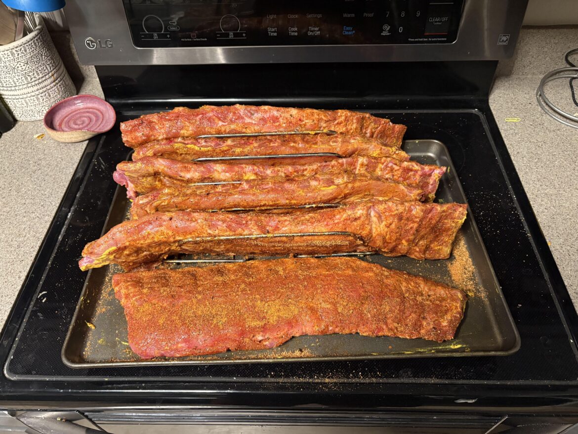 No special occasion tomorrow, I just want to play with my new Rib Rack.