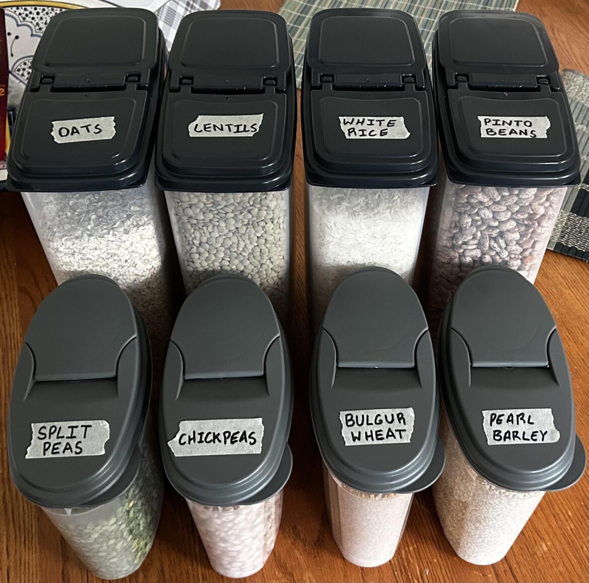 Establish a dry pantry if you don’t already have one!