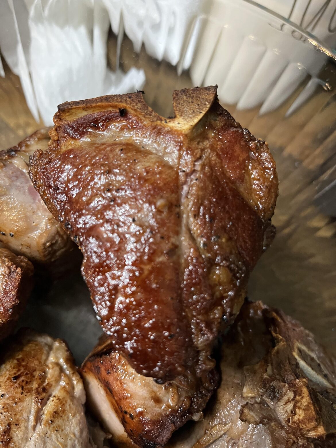 Perfectly seared lamb chop