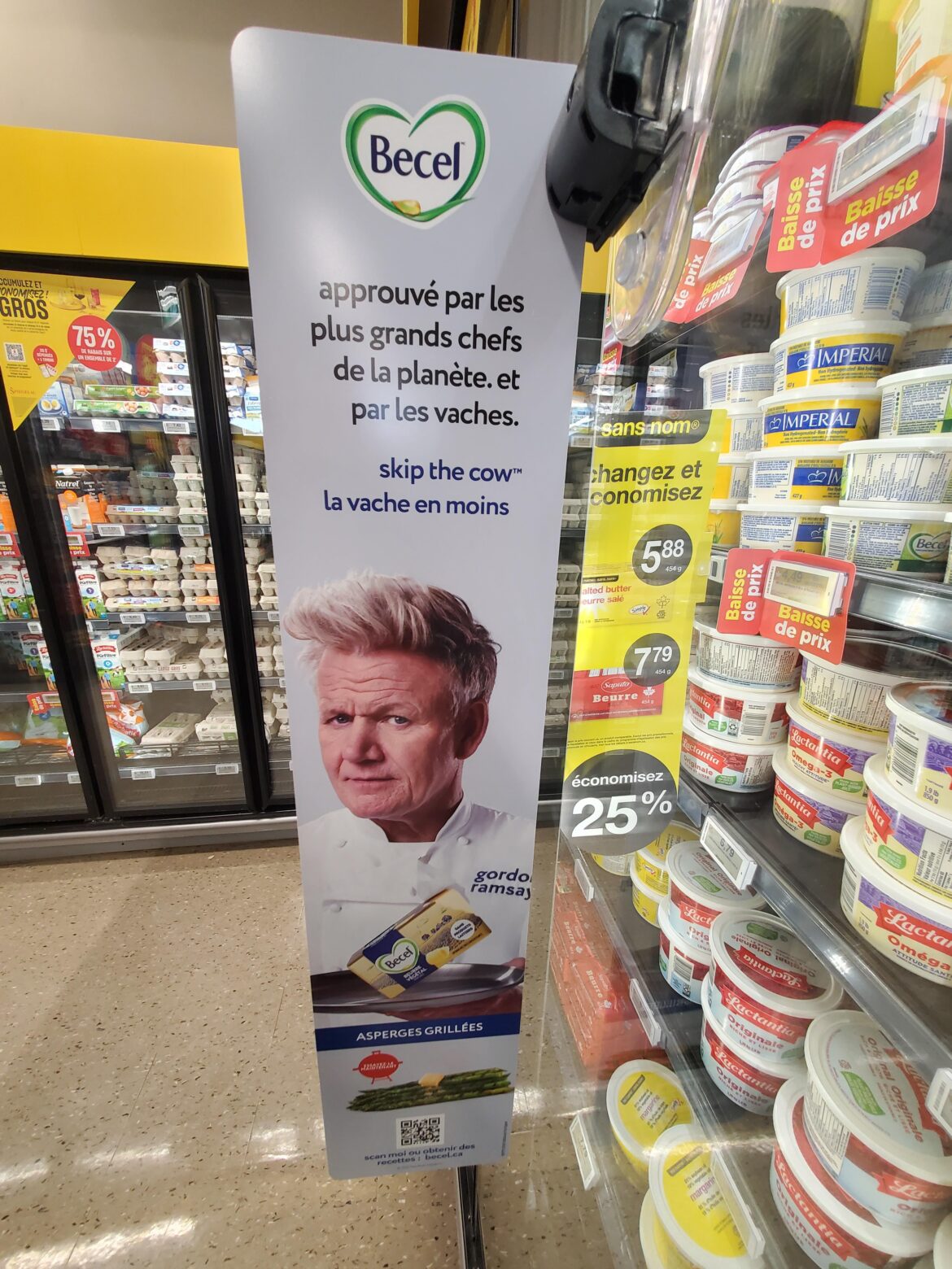 So much for integrity. It's margarine.