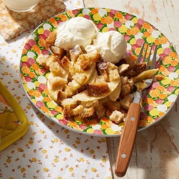 stale bread apple betty