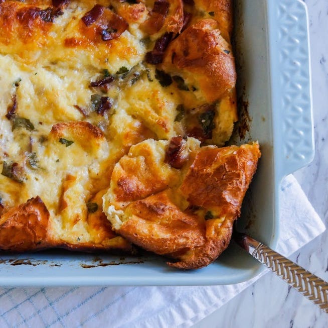 stale bread strata