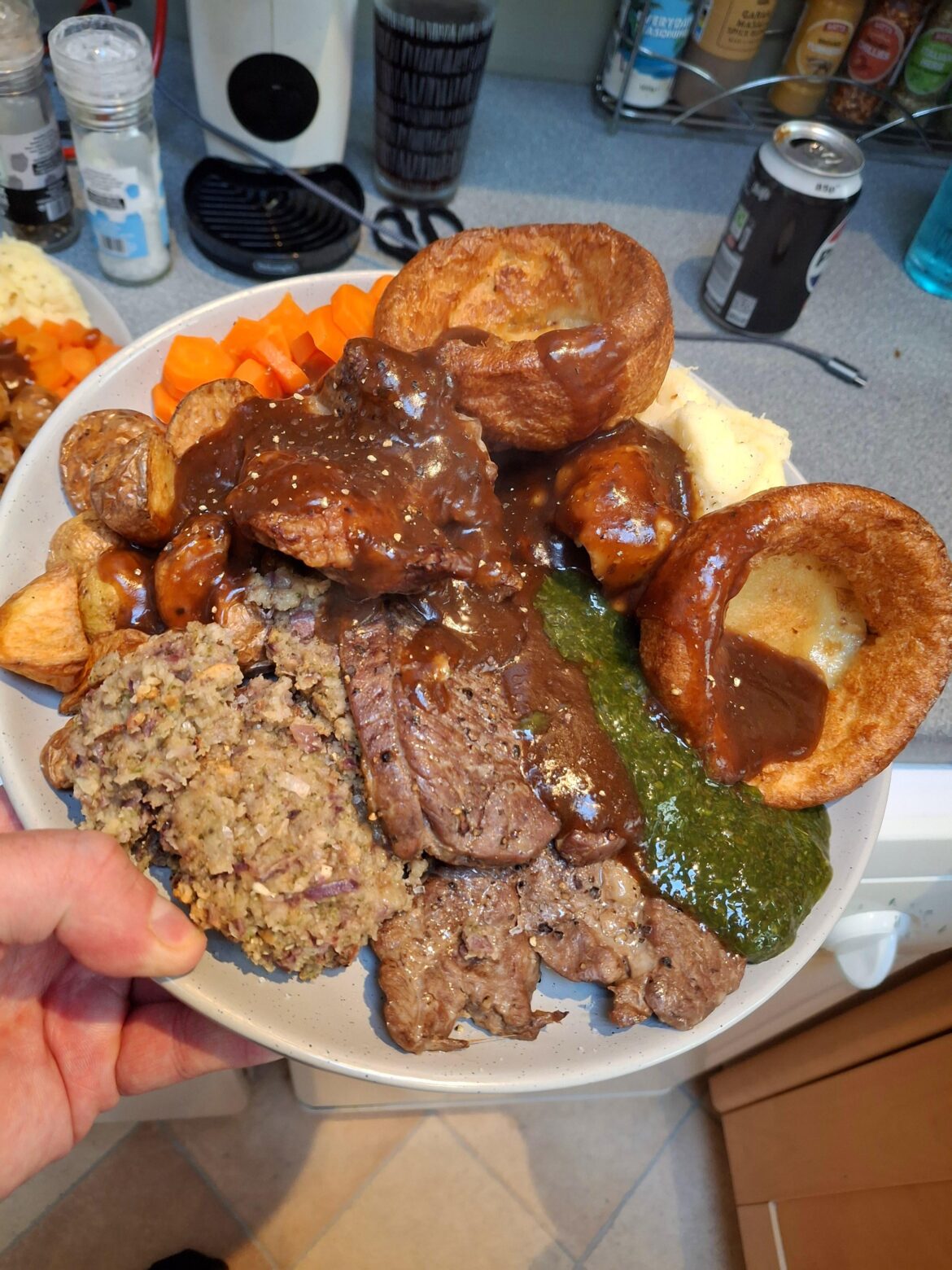 My roast lamb dinner last night