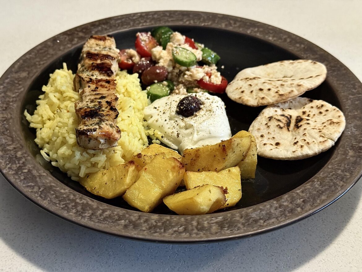 Home made Greek from scratch.