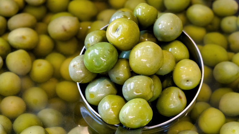 Green Sicilian olives