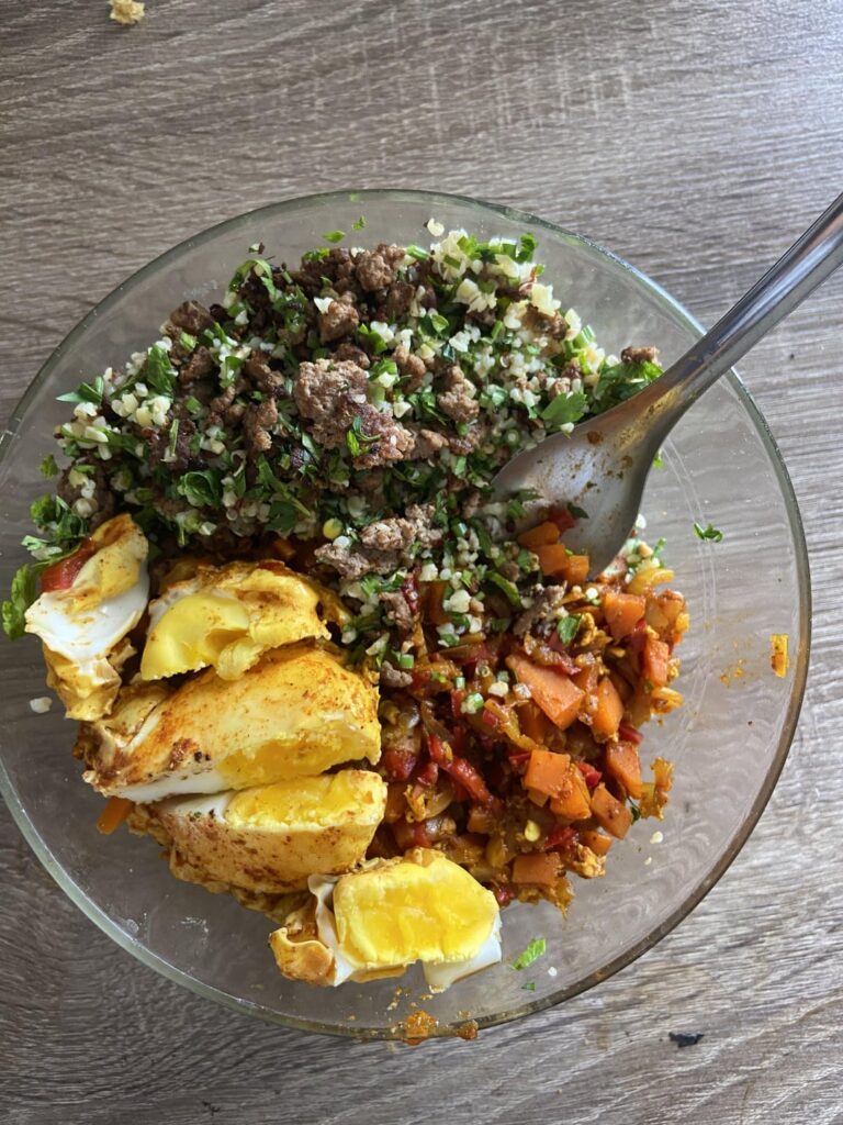 550cal, 50g protein, >1lb of scrumptious mess