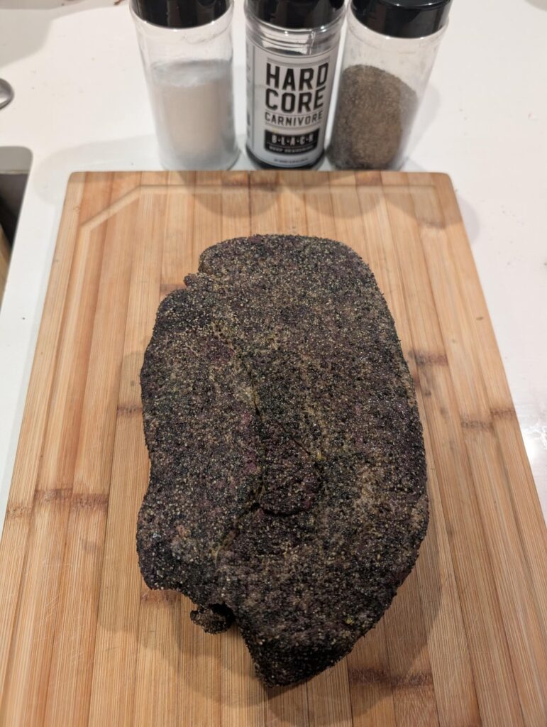 First Chuck Roast smoke