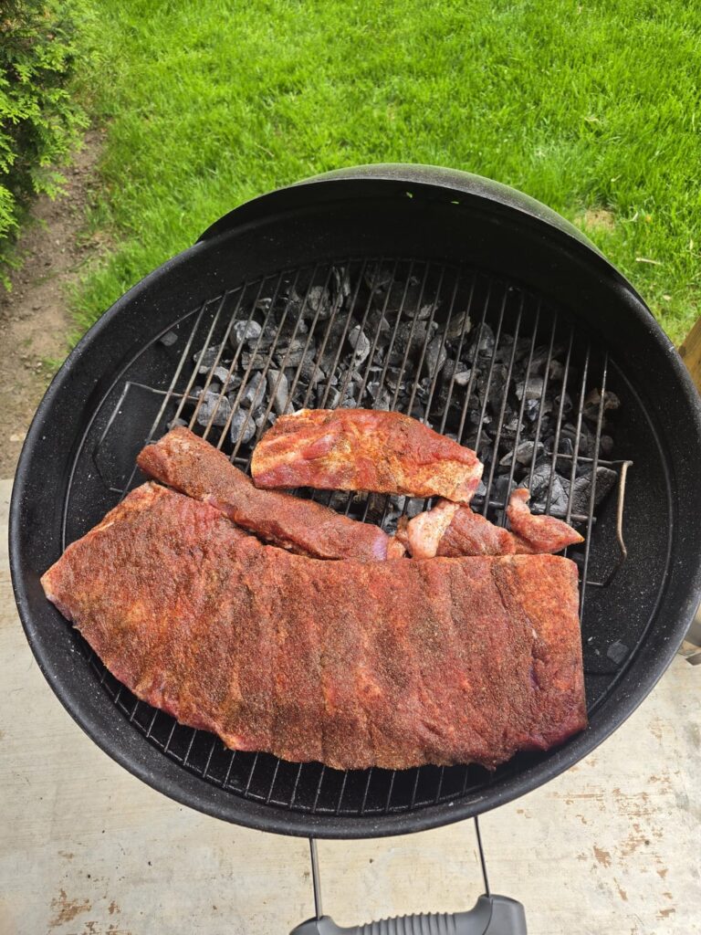 Ribs on $30 kettle