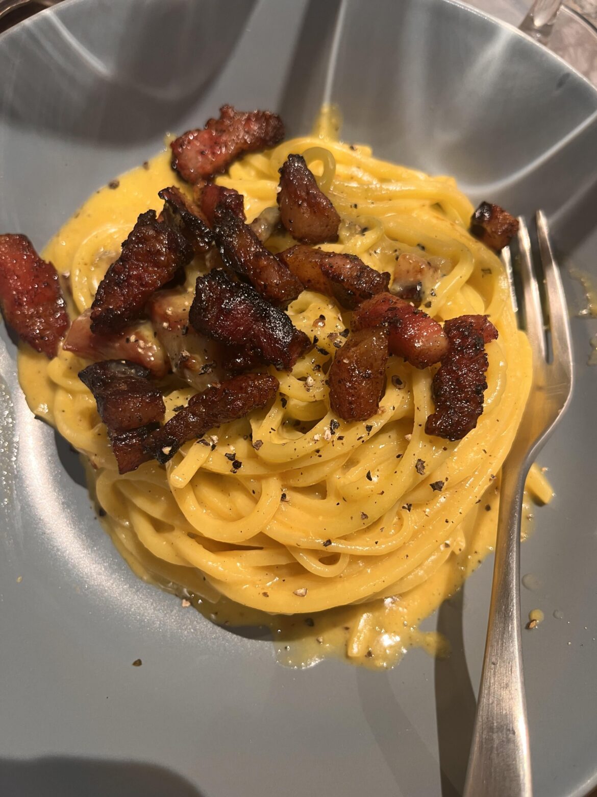 Made carbonara in Italy 🫶🏽