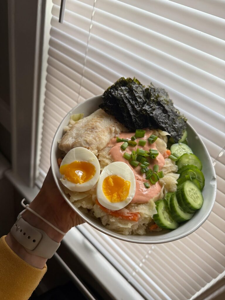 One pan sushi-ish bowl