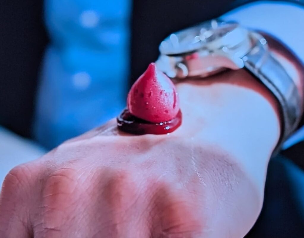 42 Restaurant outside of Budapest serves a course on your hand...