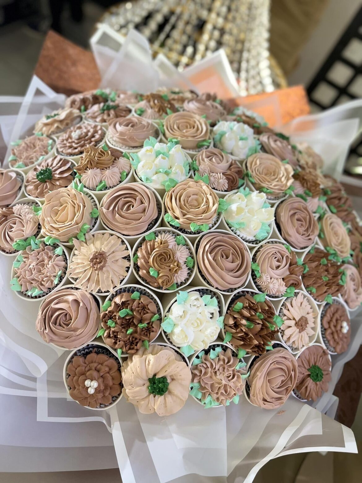 Made this cupcakes bouquet for my cousin’s wedding