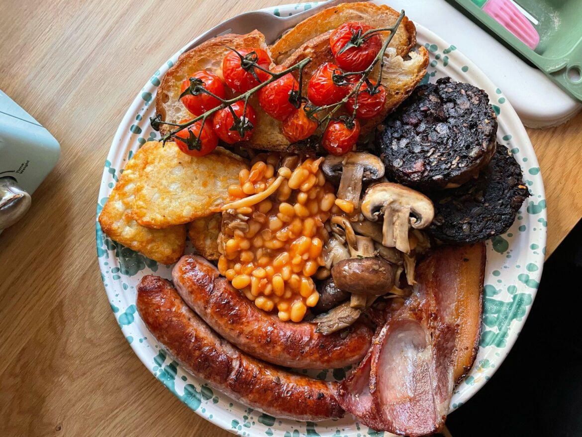 Eggs followed, but even my largest plate couldn’t provide enough space for a dignified picture.