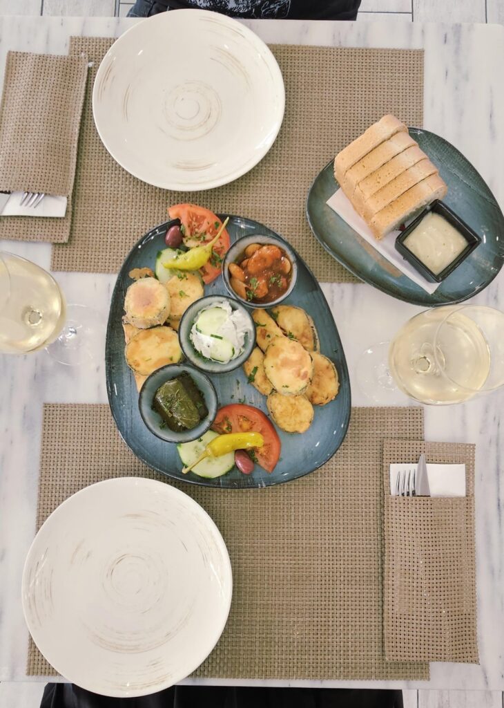 My Partner and I celebrated our 16th Wedding Anniversary (21 years total) as a Vegan Greek Restaurant, then Cocktails.