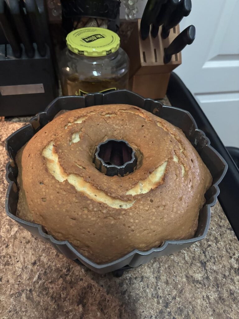 First time making pound cake 🍰