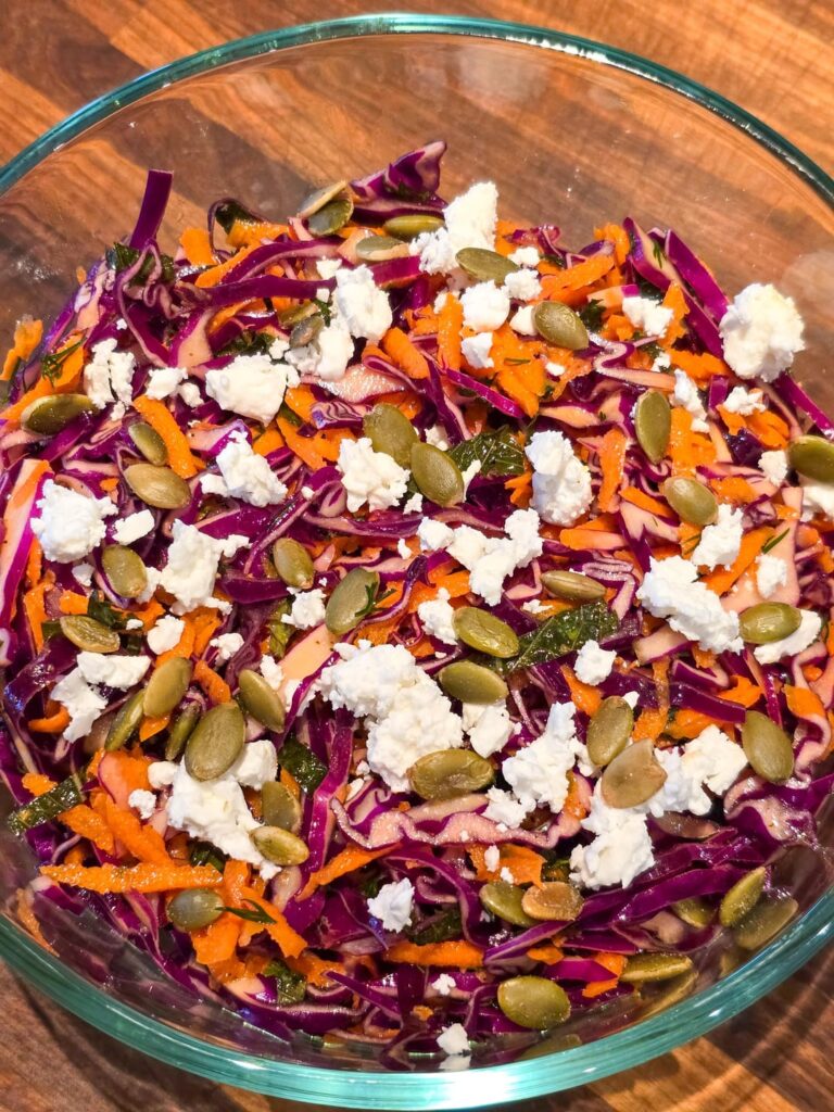 Cabbage and carrots 2 ways