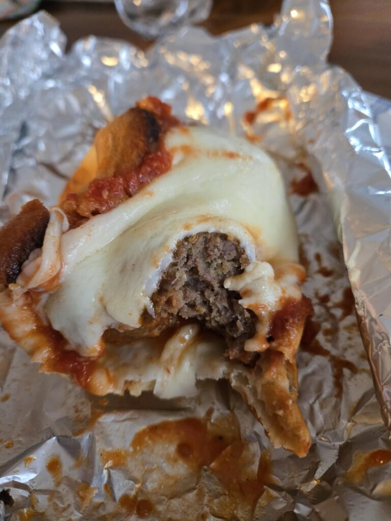 Smoked meatball sandwich Smoked meatball sandwich