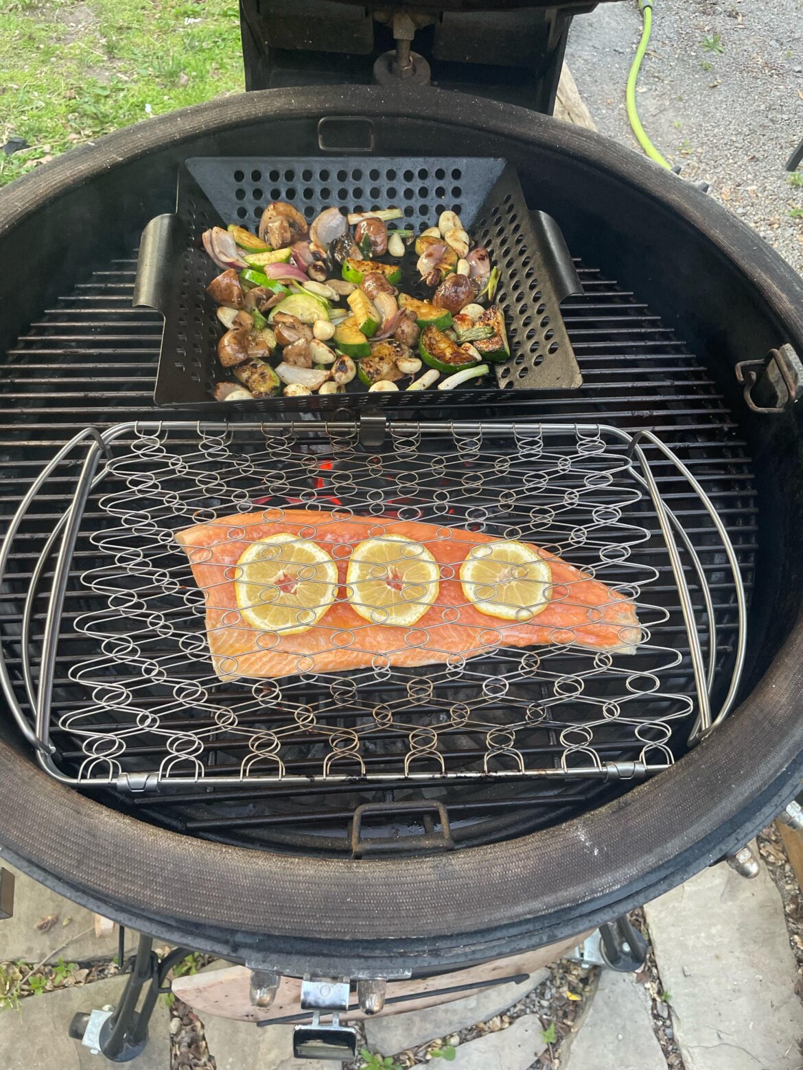 Tonight, Rainbow Trout with Grilled Mixed Vegetables