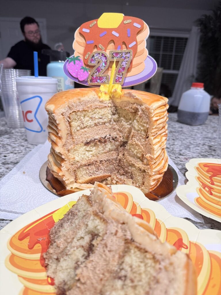 My first realistic cake x2 with cut piece this time!