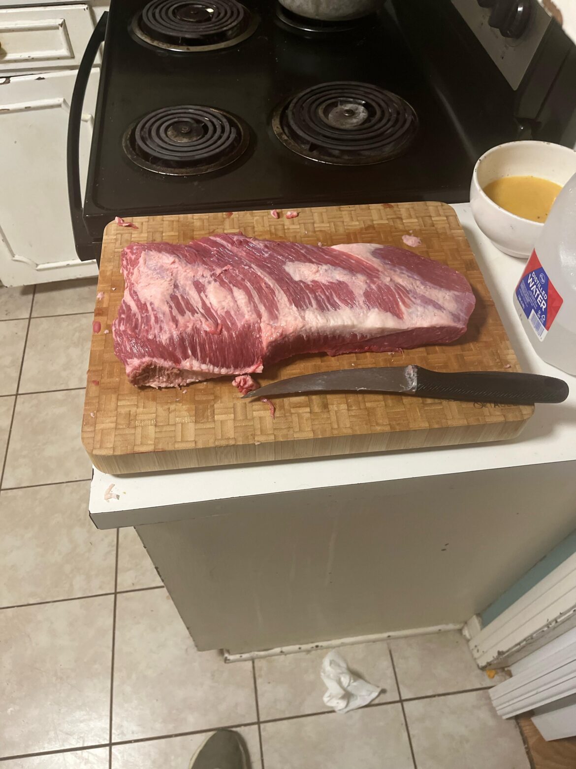 Welp this is my first brisket trim what do you think?