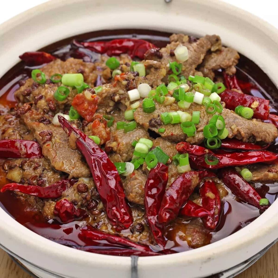 Sichuan Spicy Poached Beef in NYC
