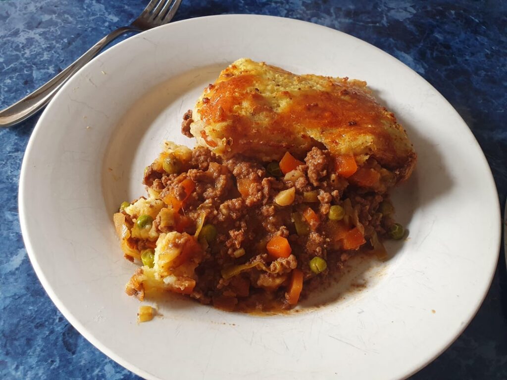 It's Cottage Pie tonight.