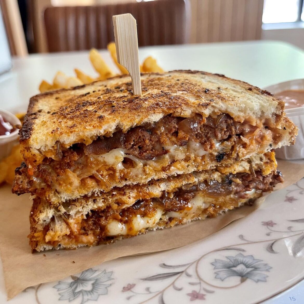 The Frita Patty Melt from Chug's Diner