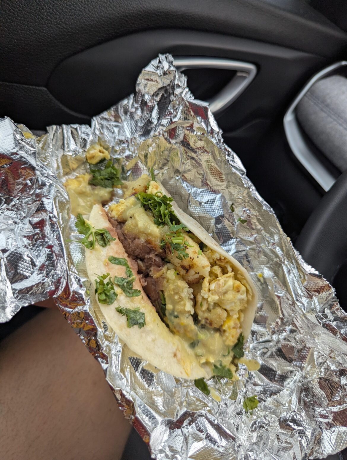 Great Breakfast Taco for lunch
