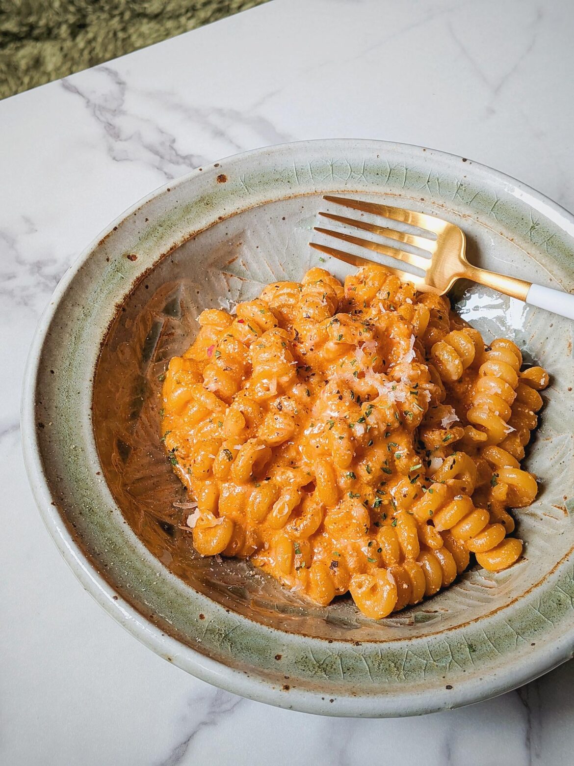 Creamy Cottage Cheese Tomato Pasta